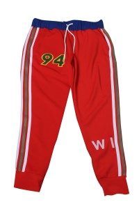 U374 Manufacturing pedicure sports trousers Customized contrast waistband Polar fleece embroidery patch silver zipper trousers Sweatpants center detail view-8